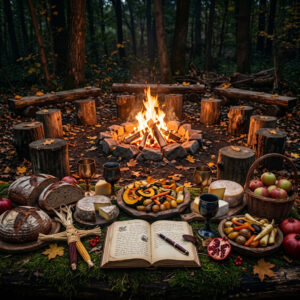 Mystical Mabon Banquet Setting